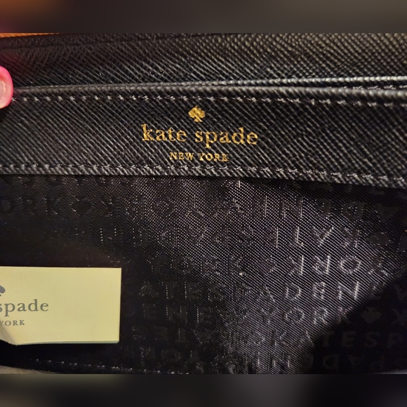 KATE SPADE Mavis Street Neda Continental Rose Gold Sparkle Leather Zip Wallet - Picture 11 of 16